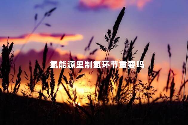 氢能源里制氢环节重要吗