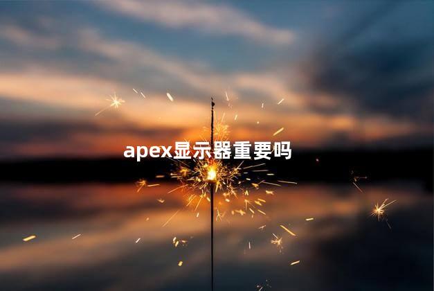 apex显示器重要吗