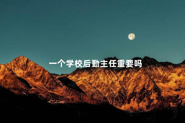 一个学校后勤主任重要吗