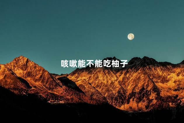 咳嗽能不能吃柚子