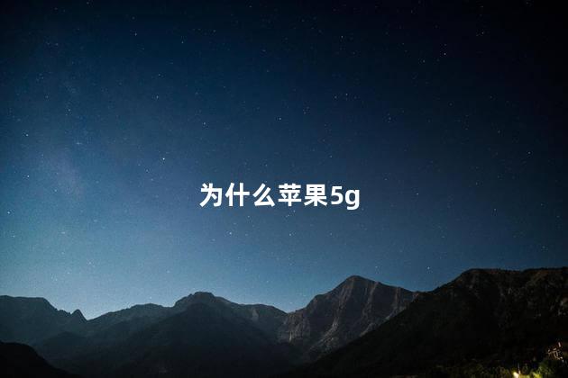 为什么苹果5g