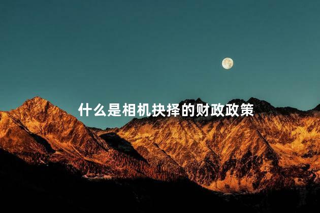 什么是相机抉择的财政政策