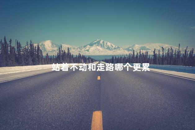 站着不动和走路哪个更累