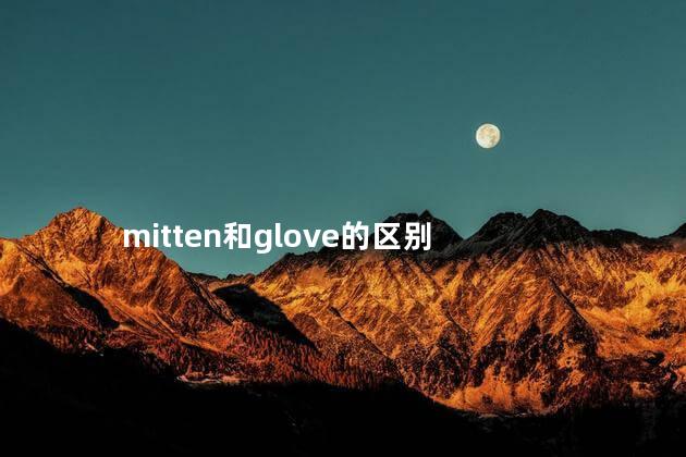 mitten和glove的区别