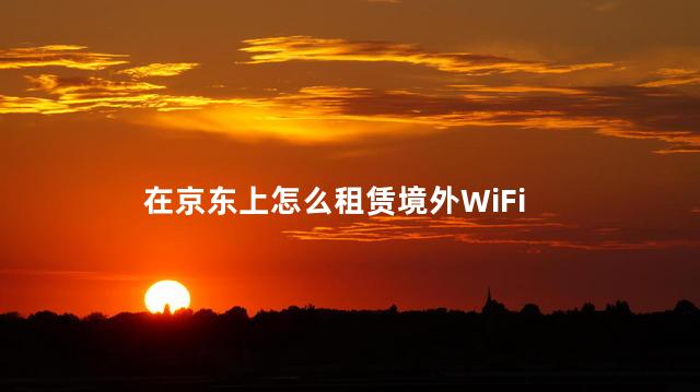 在京东上怎么租赁境外WiFi