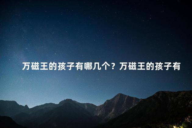 万磁王的孩子有哪几个？万磁王的孩子有几个？-探寻万磁王的继承者