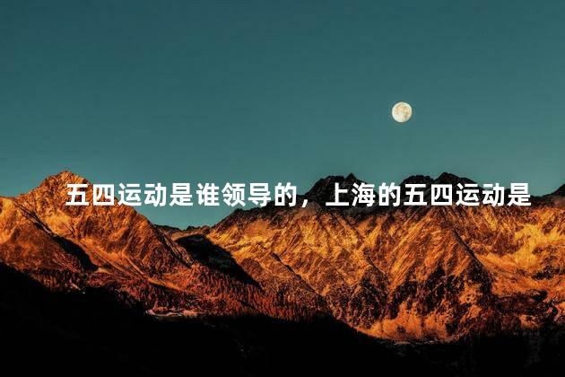 五四运动是谁领导的，上海的五四运动是谁领导的