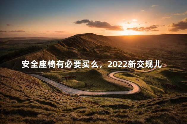 安全座椅有必要买么，2022新交规儿童安全座椅